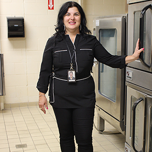Food Services Director in kitchen