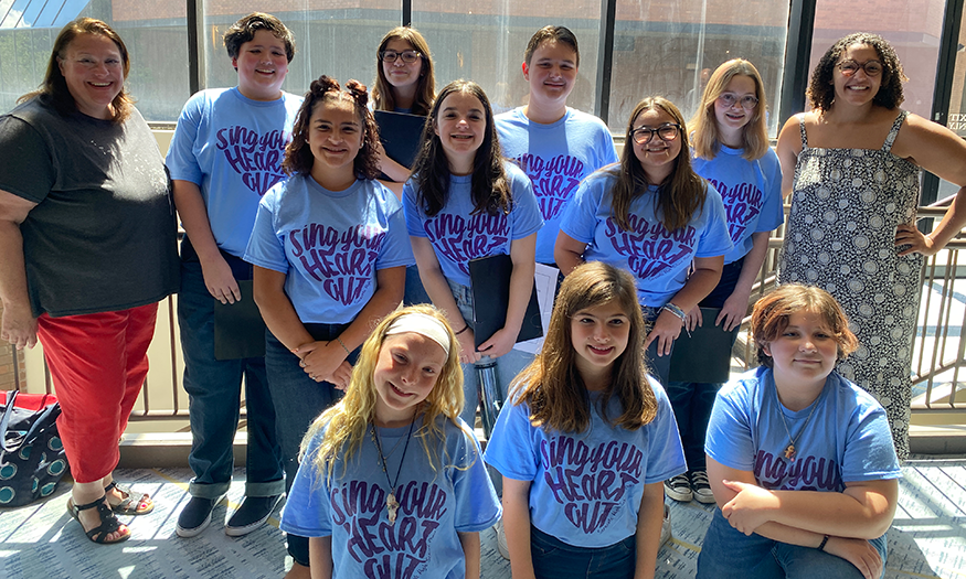 Students pose for group photo