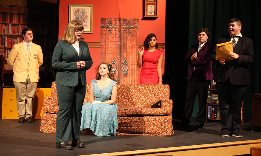 Students perform "Clue"