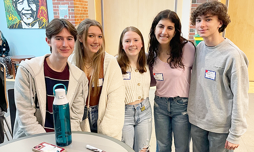 Students pose for group photo