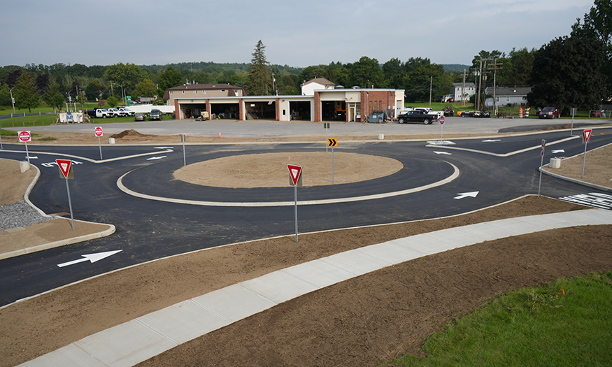 New traffic circle