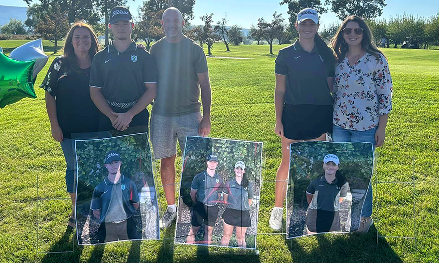 Golf seniors and their families