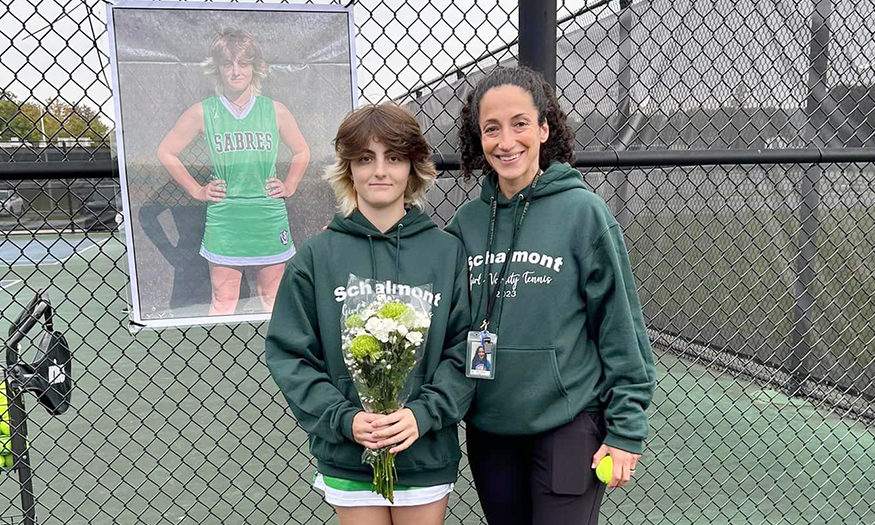 Tennis senior and coach