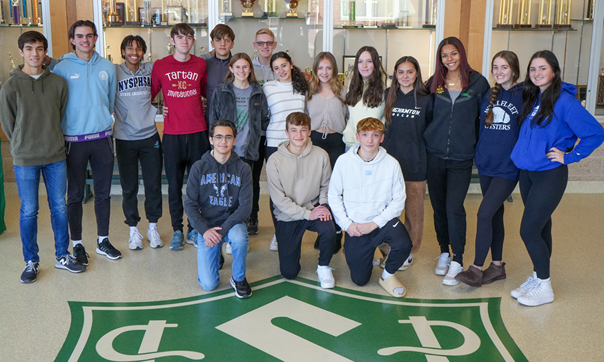 Students pose for group photo