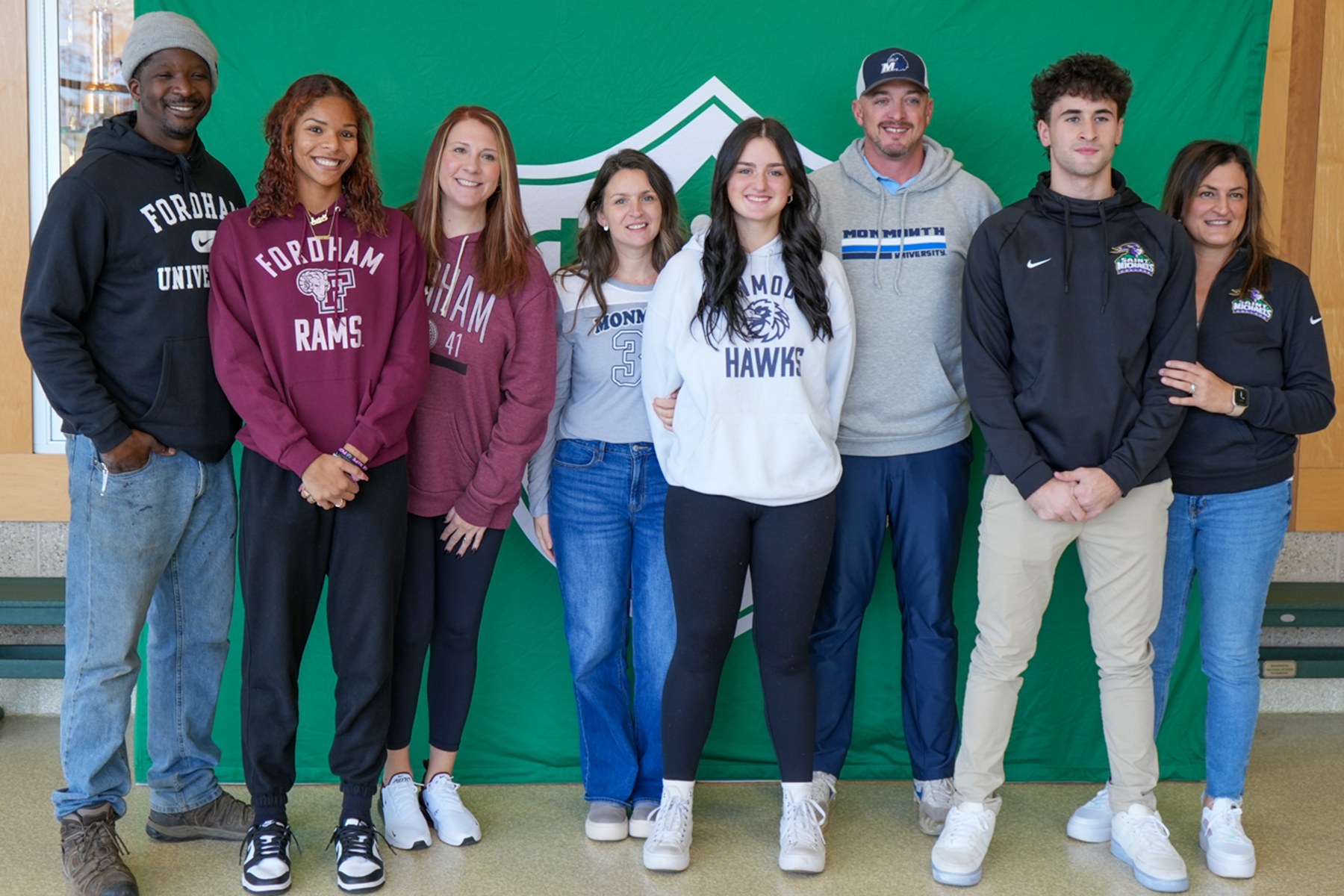 Group photo of students and family