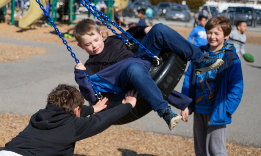 Students enjoy swing