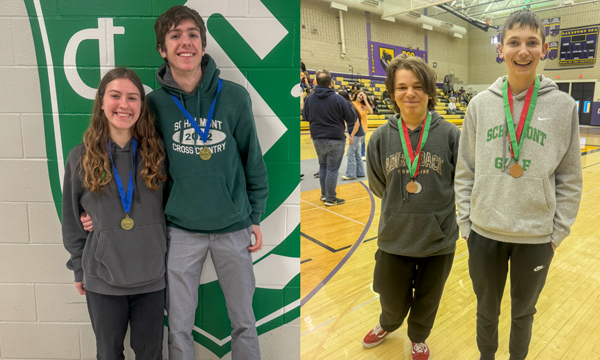 Students with medals