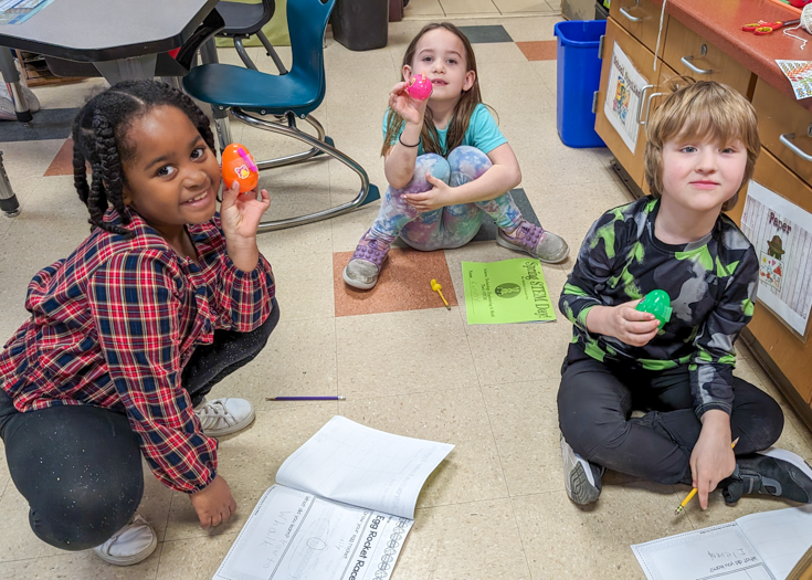 Students enjoy hands-on learning in class