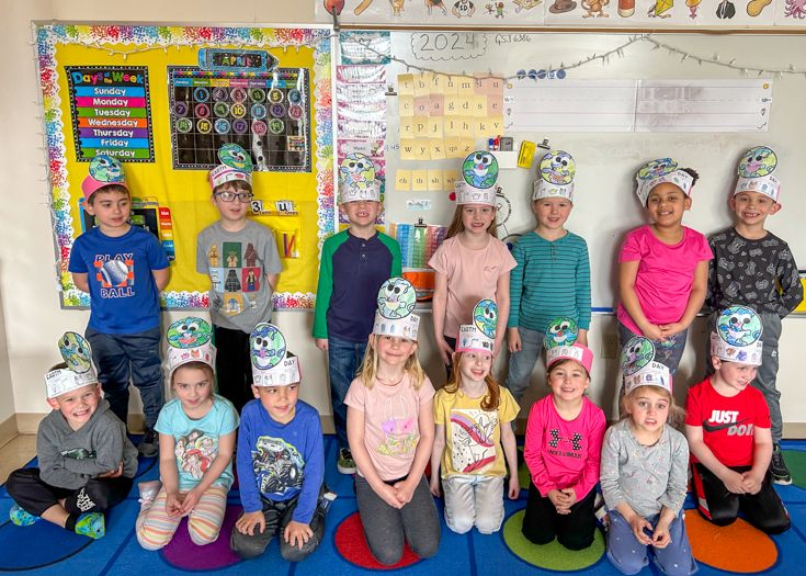 Group photo of students in classroom