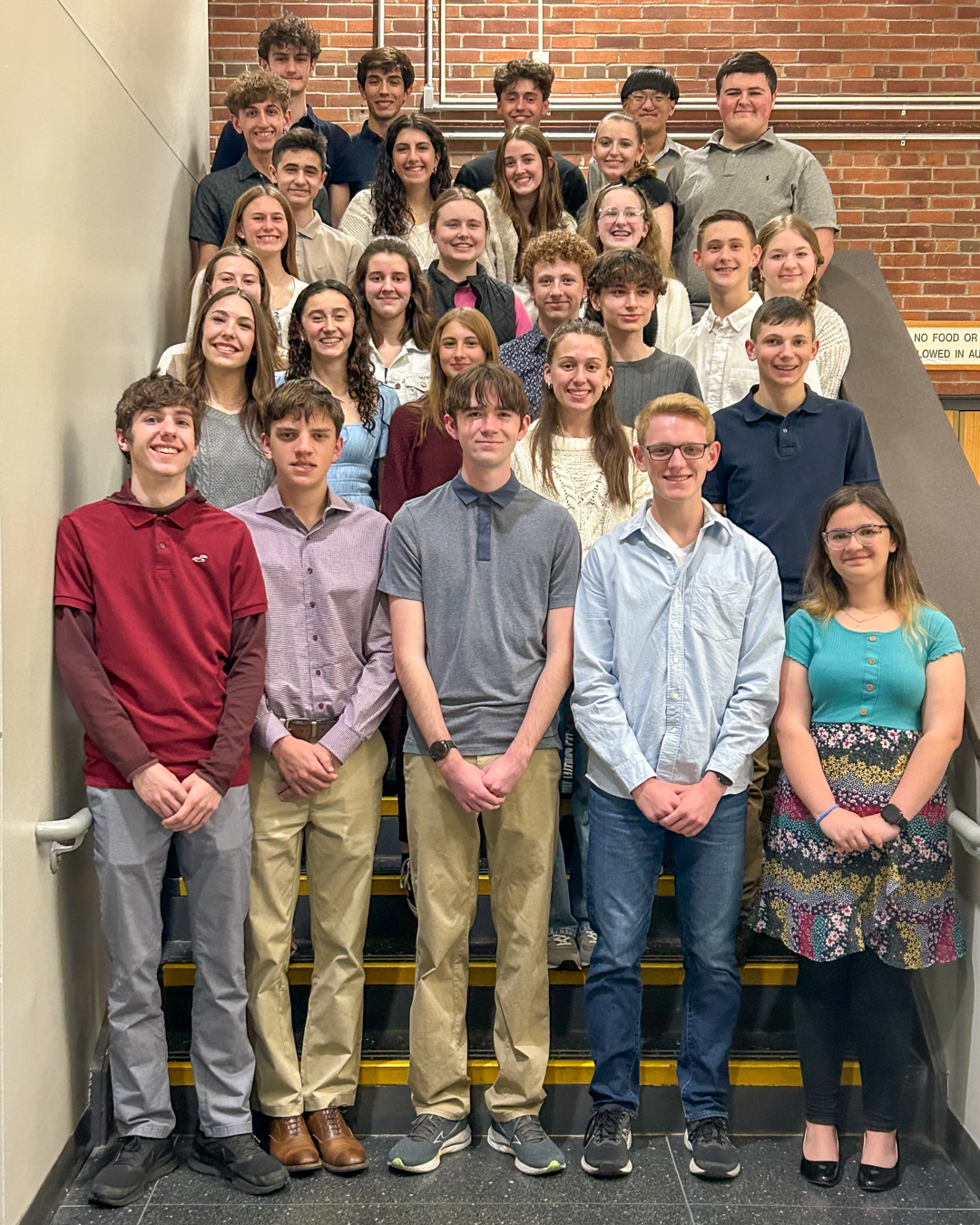 Students pose for group photo