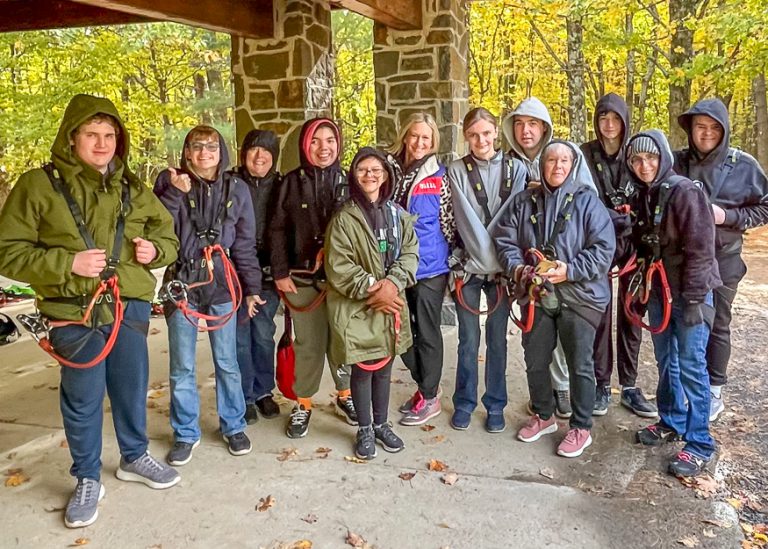 Students Enjoy Thacher Park Ropes Course Schalmont