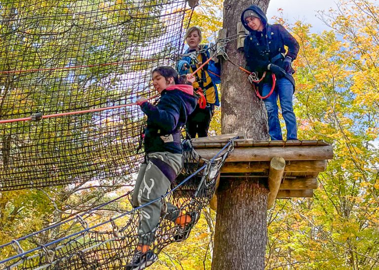 Students Enjoy Thacher Park Ropes Course Schalmont