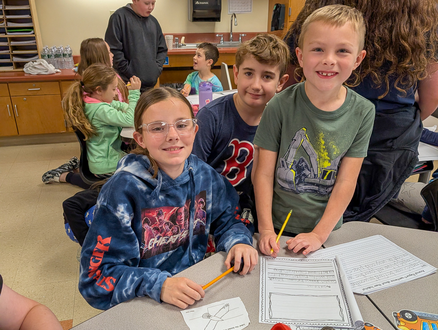 Students work together
