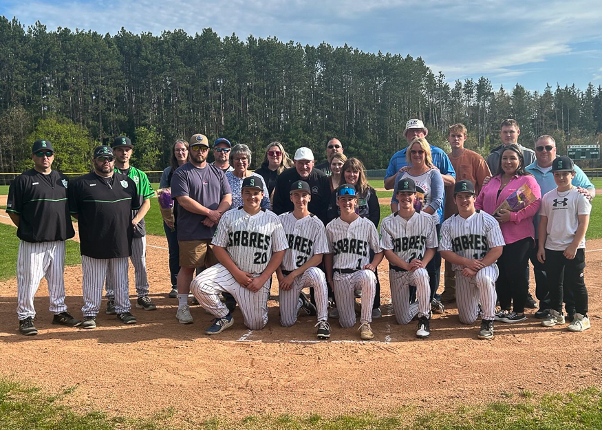 Group photo of baseball families