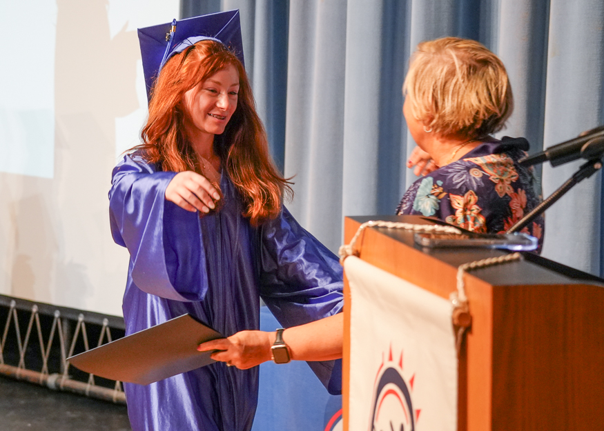 Student at graduation