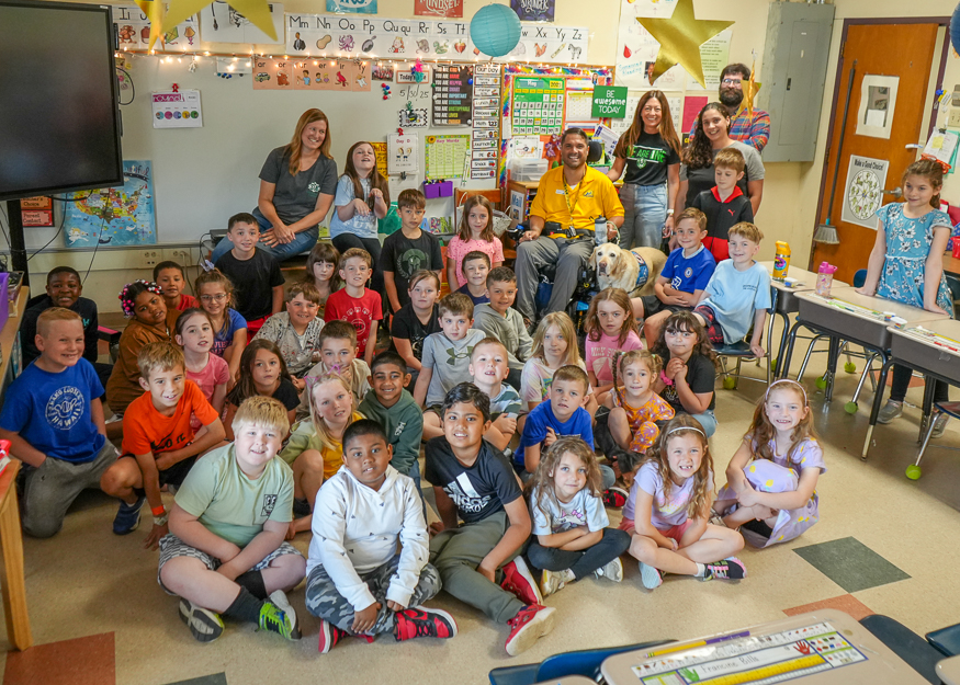 Students pose for photo