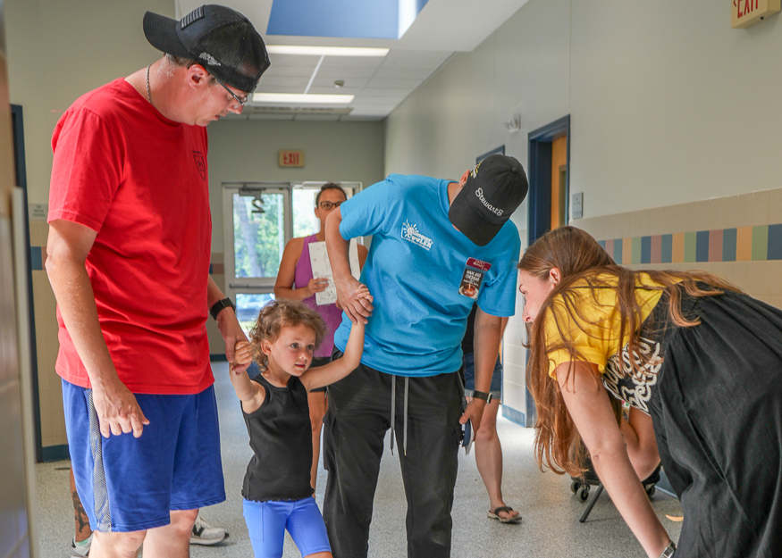 Families visit school
