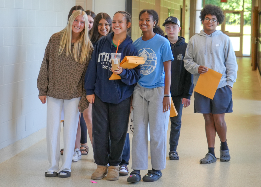 Students pose for photo