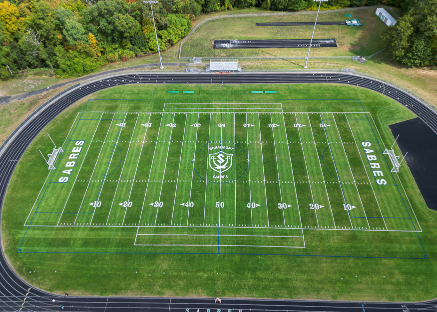 Drone photo of field