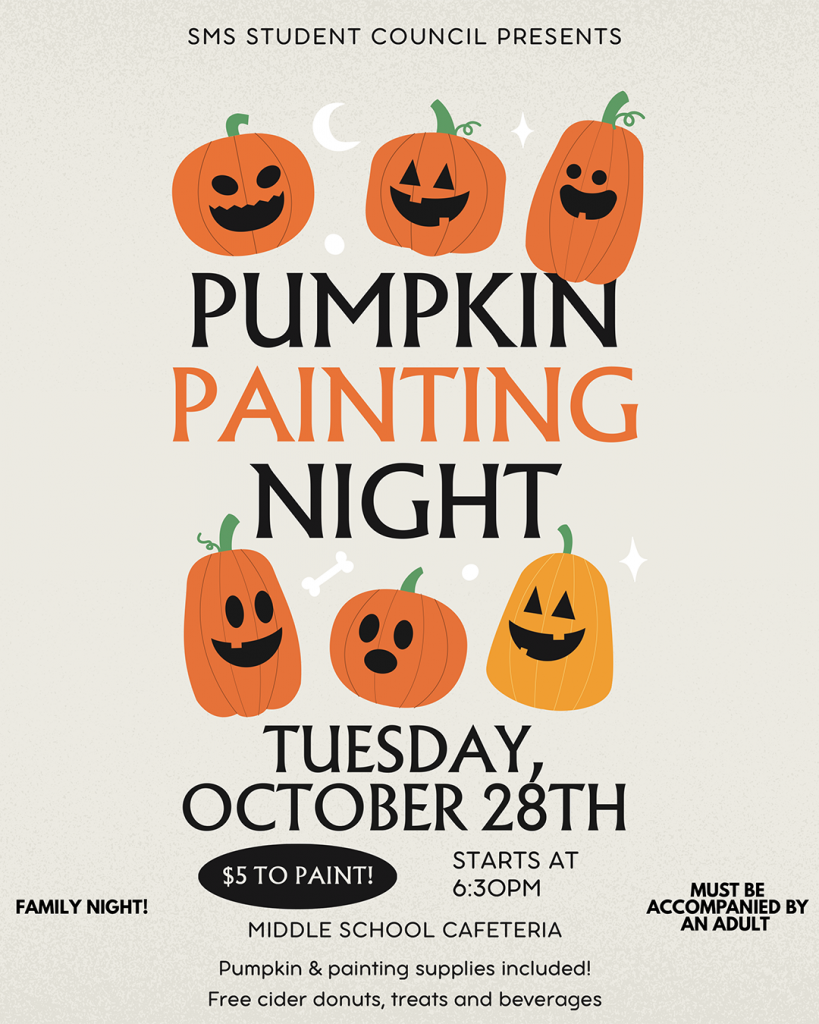 Pumpkin Painting Night flier