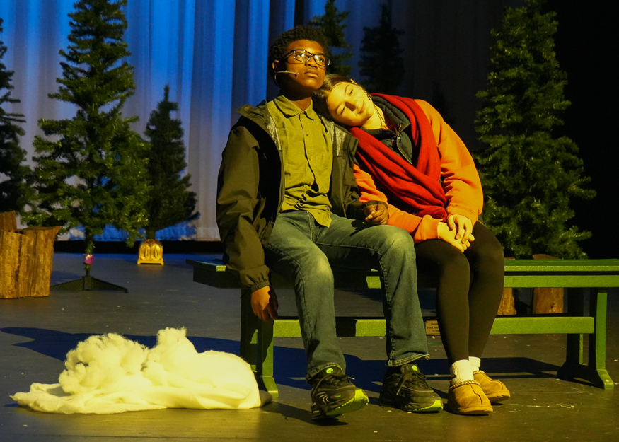 Students perform play