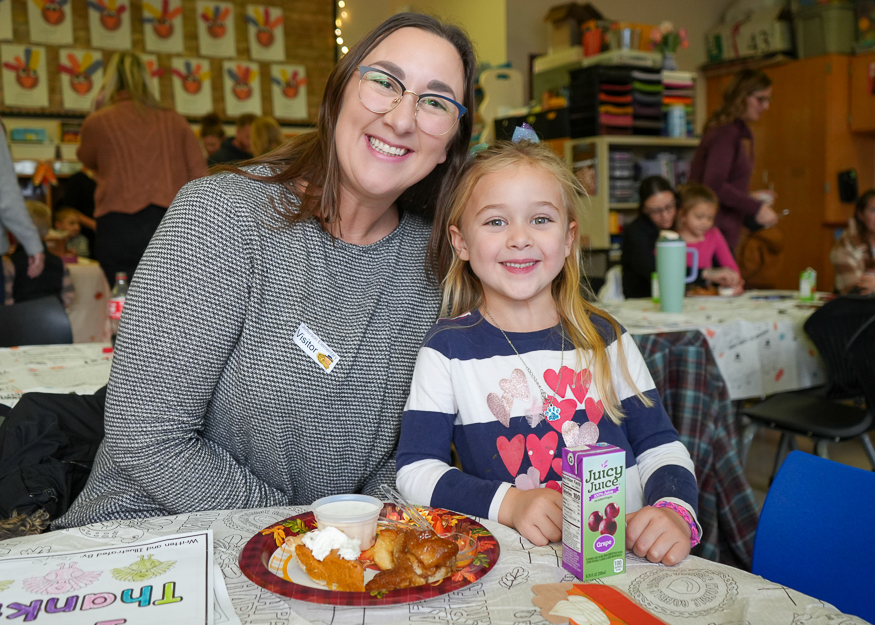 Family poses for photo