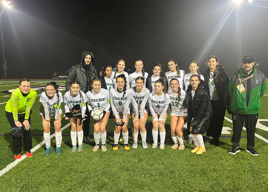 Group photo of girls soccer team