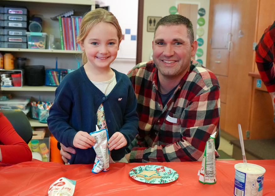 Family poses for photo