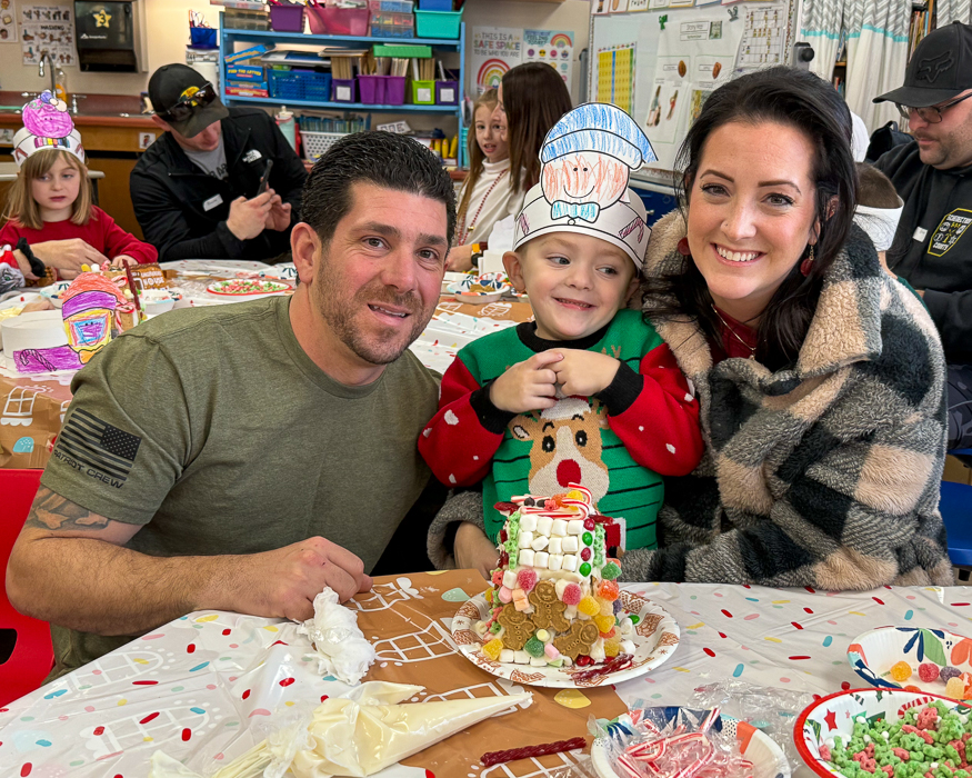 Families enjoy time in class