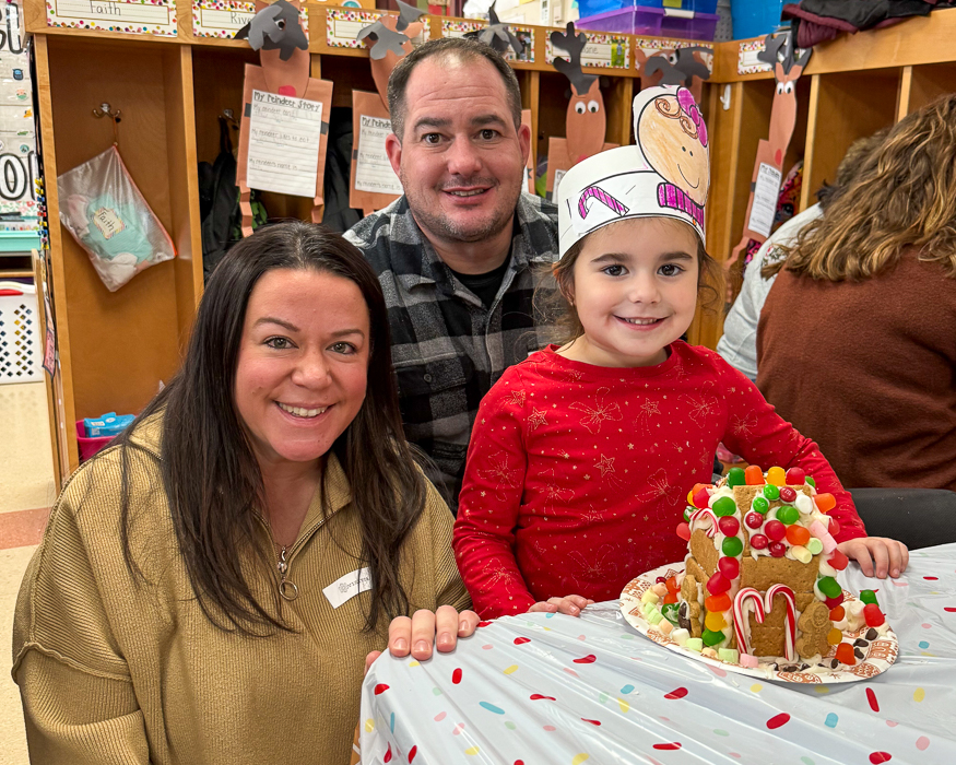 Families enjoy time in class