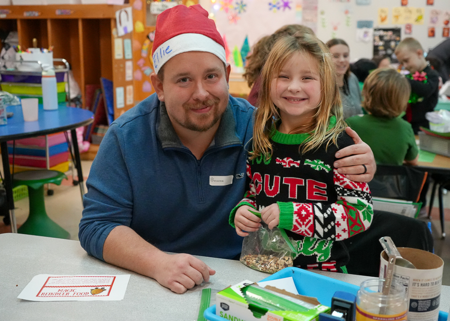 Family poses for photo