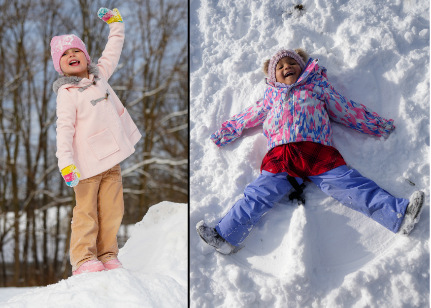Students enjoy snowy recess