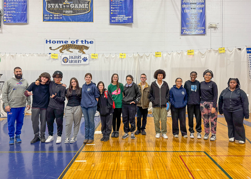 Group photo of archery club
