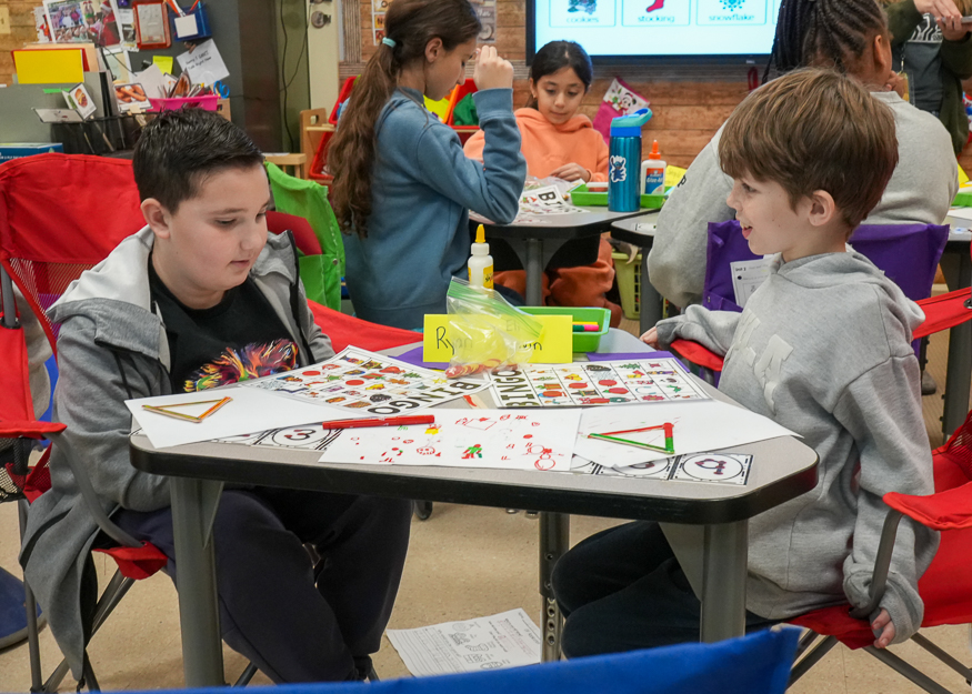 Students enjoy crafts