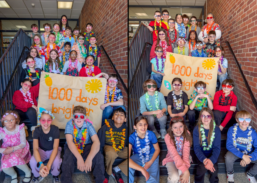 Students pose for group photo
