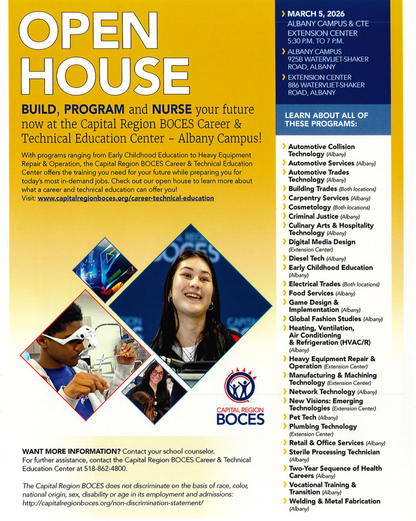 CTE Open House flyer