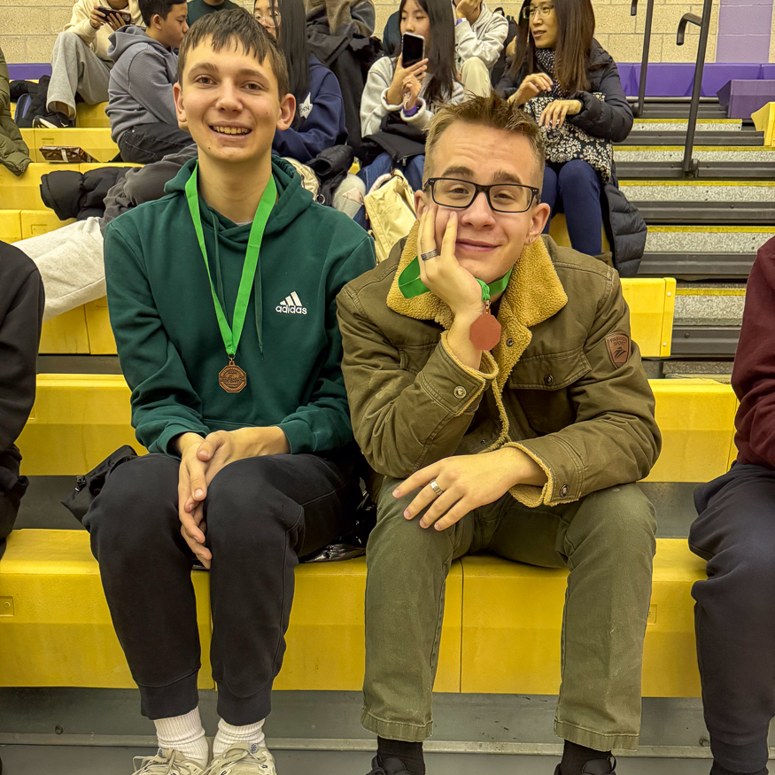 Students with medals