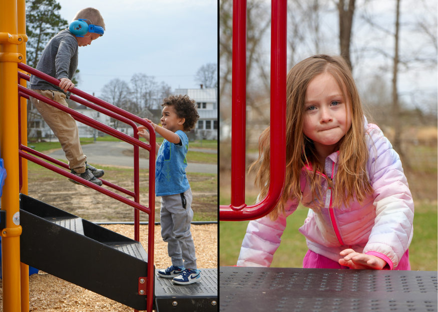 Students on playground