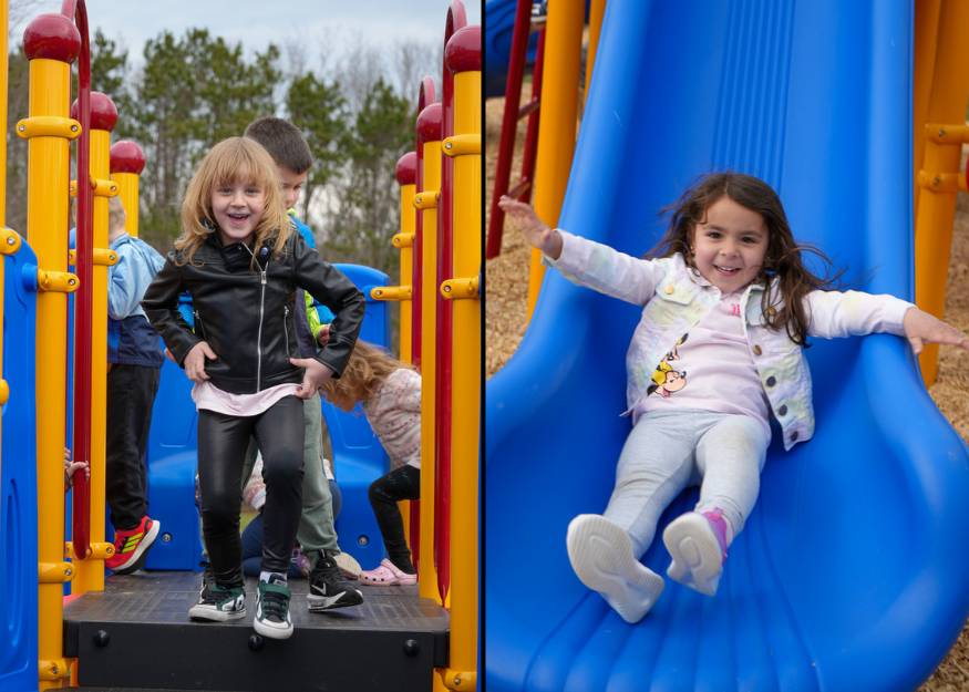 Students on playground