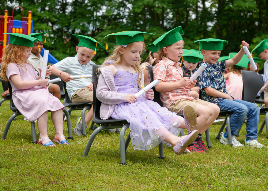 Students at Pre-K Moving Up