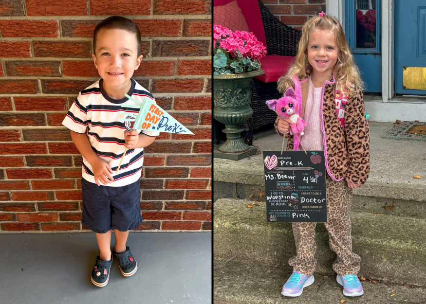 Students on 1st day of school